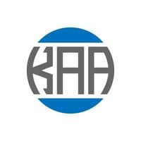 kaa-Buchstaben-Logo-Design auf weißem Hintergrund. kaa kreative initialen kreis logokonzept. kaa Briefgestaltung. vektor