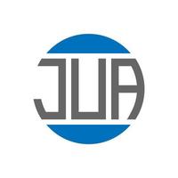 jua brev logotyp design på vit bakgrund. jua kreativ initialer cirkel logotyp begrepp. jua brev design. vektor