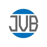 jvb brev logotyp design på vit bakgrund. jvb kreativ initialer cirkel logotyp begrepp. jvb brev design. vektor