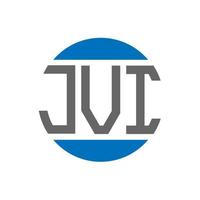 jvi-Brief-Logo-Design auf weißem Hintergrund. jvi creative initials circle logo-konzept. jvi Briefgestaltung. vektor