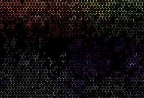 dunkle mehrfarbige, regenbogenfarbene Vektorabdeckung mit polygonalem Stil. vektor