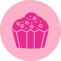 Cupcake-Vektor-Symbol vektor