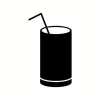 einzigartiges Getränk i Vektor-Glyphen-Symbol vektor