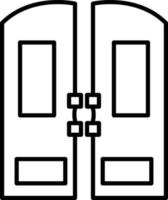 Symbol für die Türlinie vektor