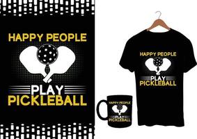 pickleball tshirt design vektor