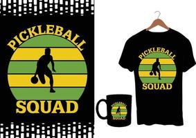 pickleball tshirt design vektor