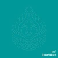 Rangoli Illustration Blatt Tattoo Kunst Svg vektor