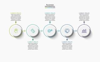 Präsentationsgeschäft Infografik Vorlage vektor