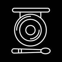 Gong-Vektor-Symbol vektor