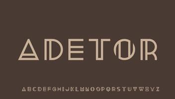 eleganta minimal huvudstad alfabet brev logotyp design vektor