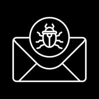 Mail-Virus-Vektorsymbol vektor