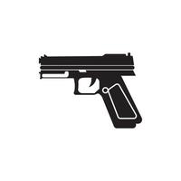 pistol ikon. vapen vektor. militär Utrustning illustration logotyp vektor
