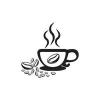 Kaffeetasse Logo Vorlage Vektor-Symbol vektor