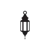 fanoos lykta bakgrund islam logotyp enkel vektor ikon illustration