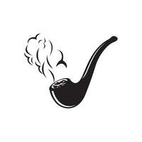 rökning rör ikon logotyp vektor design