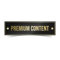 Premium-Content-Digital-Asset-Symbol-Button-Design-Vektor vektor