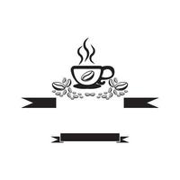 Kaffeetasse Logo Vorlage Vektor-Symbol vektor