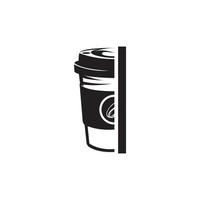 Kaffeetasse-Symbol. Vektor-Illustration-Logo vektor