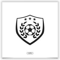 Fußball-Logo Premium elegante Vorlage Vektor eps 10