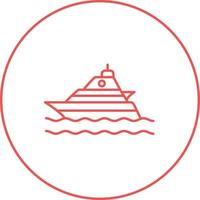 Yacht-Vektor-Symbol vektor