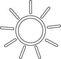 Sol väder ikon. vektor