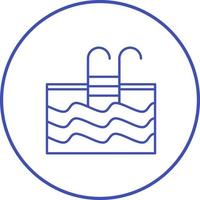 Schwimmbad-Vektor-Symbol vektor