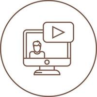 Webinar-Vektorsymbol vektor