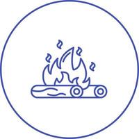 Lagerfeuer-Vektor-Symbol vektor