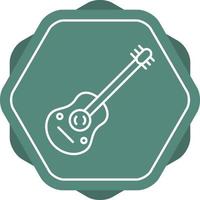 Symbol für die Gitarrenlinie vektor