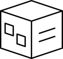 Verpackungslinie Symbol vektor
