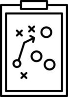 Symbol für die Strategielinie vektor