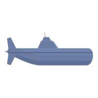 Armee-U-Boot-Symbol Cartoon-Vektor. Militärschiff vektor