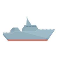 sjö- fartyg ikon tecknad serie vektor. militär Marin vektor