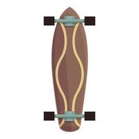 Schreibtisch-Longboard-Symbol Cartoon-Vektor. Skate-Ausrüstung vektor