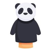 Panda Puppe Symbol Cartoon Vektor. Bühne zeigen vektor