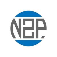 nzp brev logotyp design på vit bakgrund. nzp kreativ initialer cirkel logotyp begrepp. nzp brev design. vektor