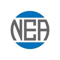 nea brev logotyp design på vit bakgrund. nea kreativ initialer cirkel logotyp begrepp. nea brev design. vektor