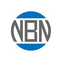 nbn brev logotyp design på vit bakgrund. nbn kreativ initialer cirkel logotyp begrepp. nbn brev design. vektor