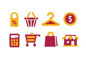 Shopping-vektor-Icons vektor