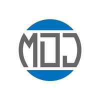 mdj brev logotyp design på vit bakgrund. mdj kreativ initialer cirkel logotyp begrepp. mdj brev design. vektor