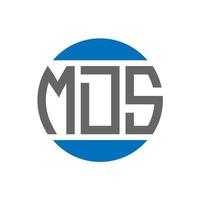 mds-Brief-Logo-Design auf weißem Hintergrund. mds creative initials circle logo-konzept. mds Briefgestaltung. vektor
