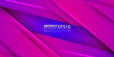 abstrakter dunkelvioletter Hintergrund mit Licht- und Linienkombinationen. einfacher 3D abstrakter moderner Hintergrund. eps10 Vektor