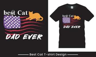 katter vektor, katt t-shirt design fri vektor