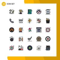 25 kreativ ikoner modern tecken och symboler av sjukdom Rapportera varumärke identitet data pil redigerbar vektor design element
