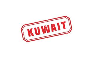 Kuwait-Stempelgummi mit Grunge-Stil auf weißem Hintergrund vektor