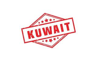 kuwait stämpel sudd med grunge stil på vit bakgrund vektor