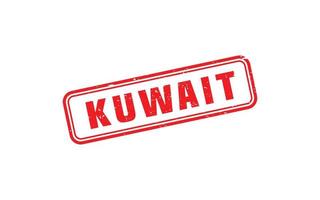 kuwait stämpel sudd med grunge stil på vit bakgrund vektor