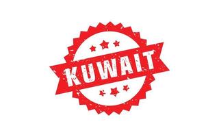 kuwait stämpel sudd med grunge stil på vit bakgrund vektor