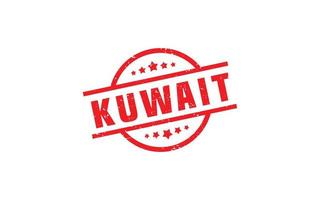 Kuwait-Stempelgummi mit Grunge-Stil auf weißem Hintergrund vektor