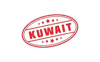 Kuwait-Stempelgummi mit Grunge-Stil auf weißem Hintergrund vektor